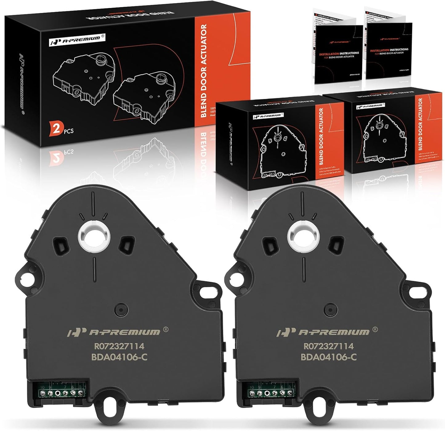 A-Premium 2-Pack HVAC Blend Door Actuator for Chevy & GMC