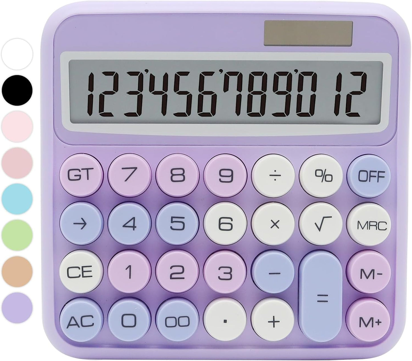 UPIHO Purple Calculator - Large Display & Big Buttons for Easy Use!