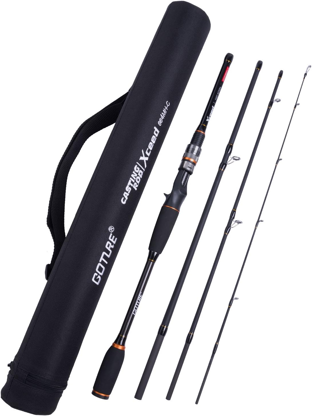 Goture Travel Fishing Rods: Ultralight 7ft 4 Piece Fishing Pole