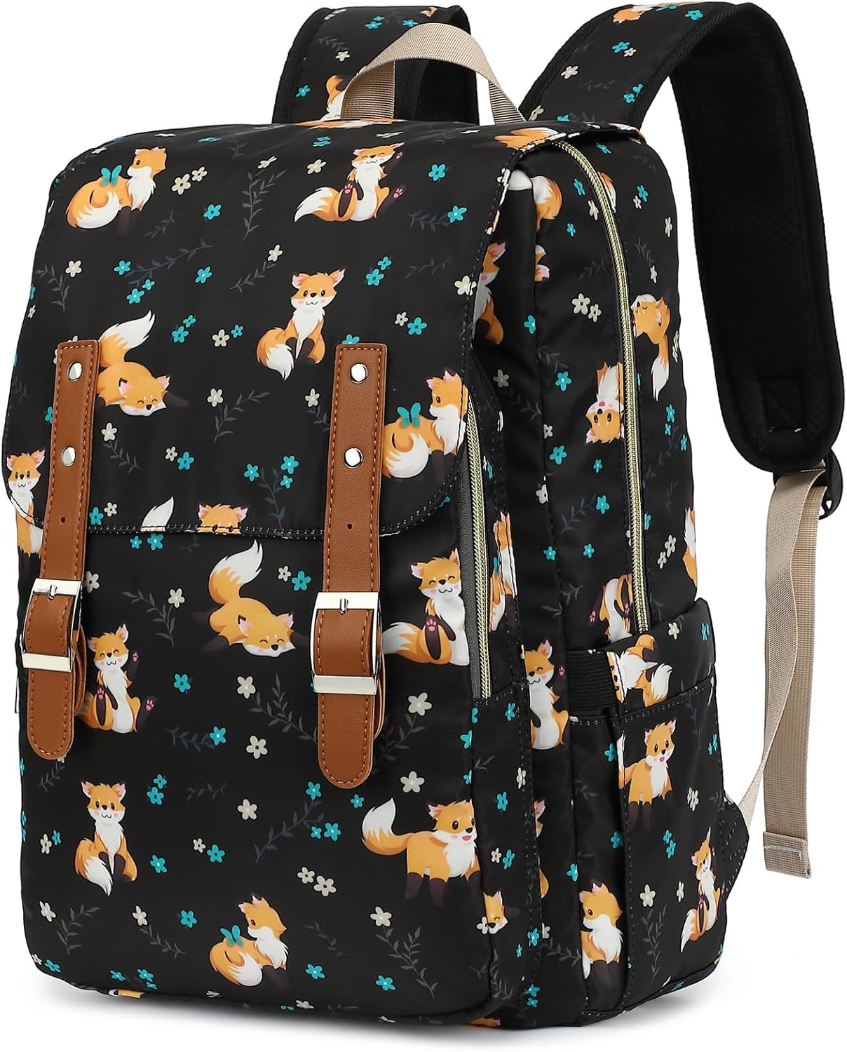 Fox Laptop Backpack for Women and Girls, Stylish and Durable