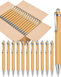 250pcs Bamboo Pens Bulk Wooden Ballpoint Pens - Customizable Eco Gift