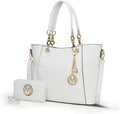 MKF Collection Tote Bag for Women - Two-Piece Vegan Leather Set