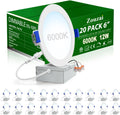 6 in Ultra-Thin LED Recessed Ceiling Light 20 Pack - Dimmable Cool
