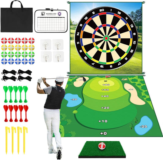 Indoor/Outdoor Double Sided Golf Game Set - Perfect Christmas Gift!