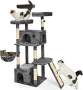 68-Inch Large Cat Tree Tower - Multi-Level Activity Center