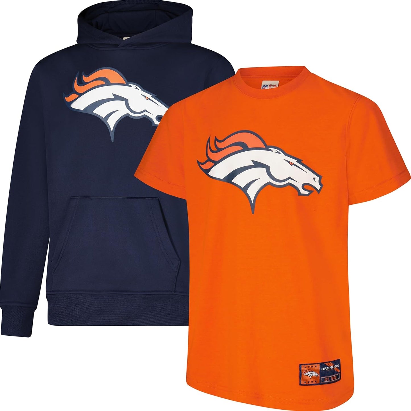 Ultra Game Youth NFL Super Soft T-Shirt & Hoodie Set for Fans