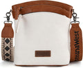 Montana West Multi Zip Pocket Crossbody Bag with Guitar Strap
