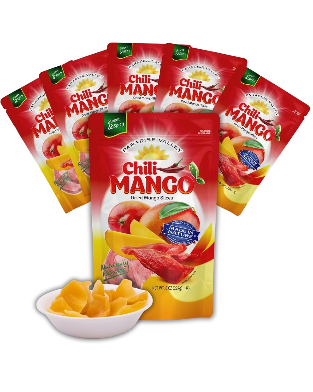 Dried Mango Slices - Soft Juicy Low Sugar Healthy Snack Option