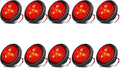 2.5in Round LED Trailer Marker Lights 10-Pack - Bright, Waterproof
