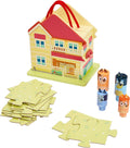 Bluey Wooden Carry Along House - Portable 22-Piece Play Set