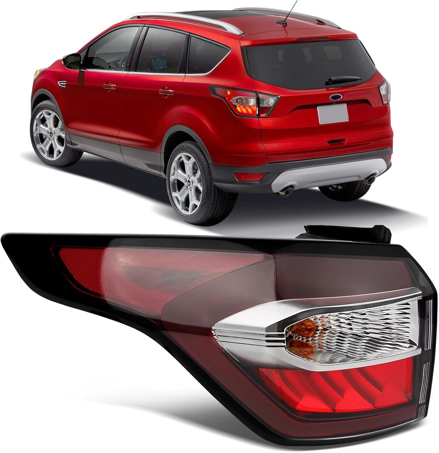 Tail Lights Assembly for 2017 2018 Ford Escape Kuga - Left Side