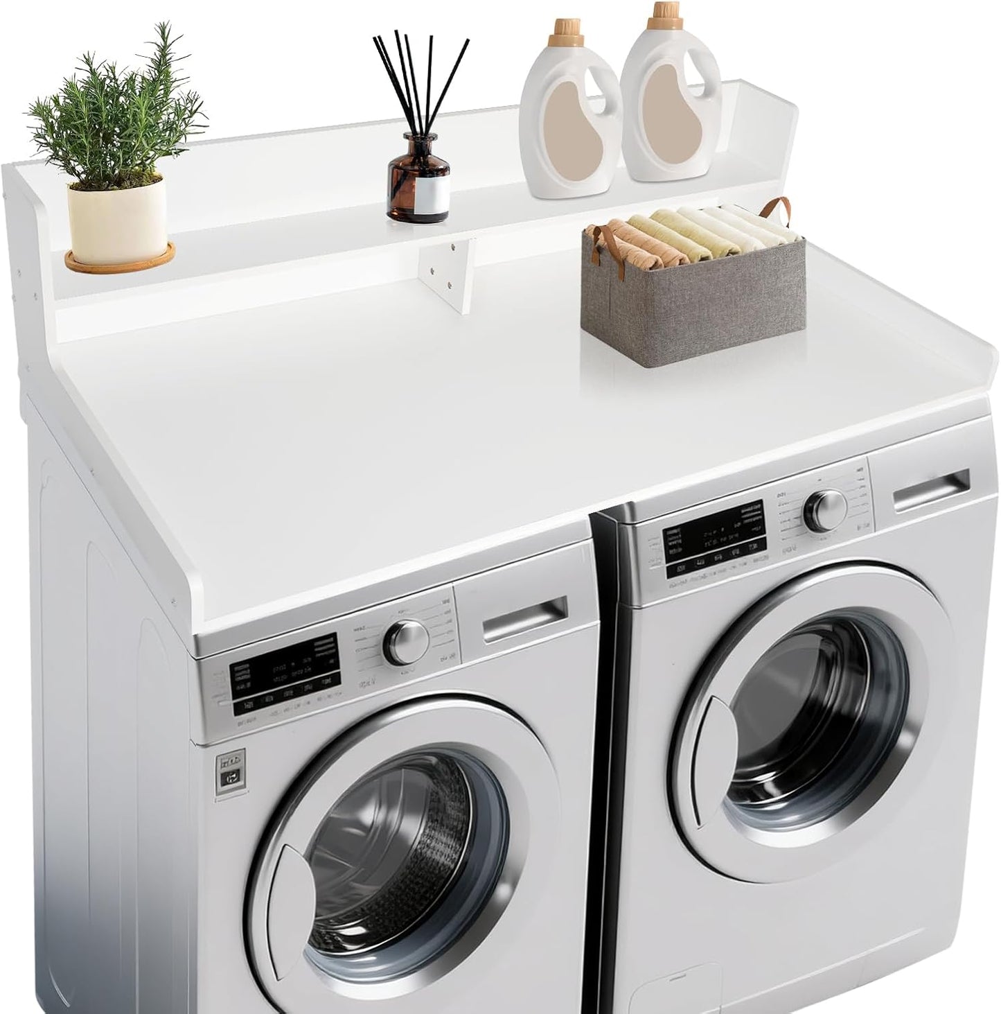 2-Tier Washer and Dryer Countertop for Efficient Laundry Space