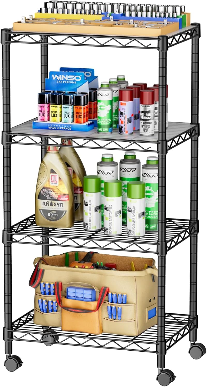 Adjustable Metal Wire Shelves for Kitchen and Home Organization