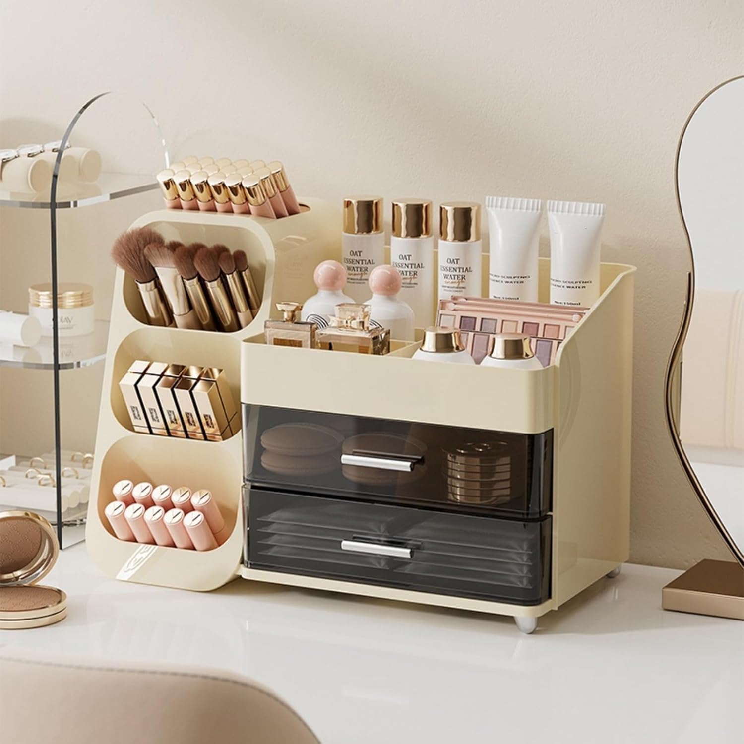 Makeup Organizer with Drawers for Vanity - Chic Storage Solution