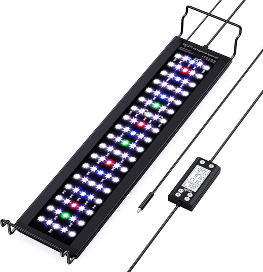 Aquarium Plant Growth Light with Temperature Monitor for Fish