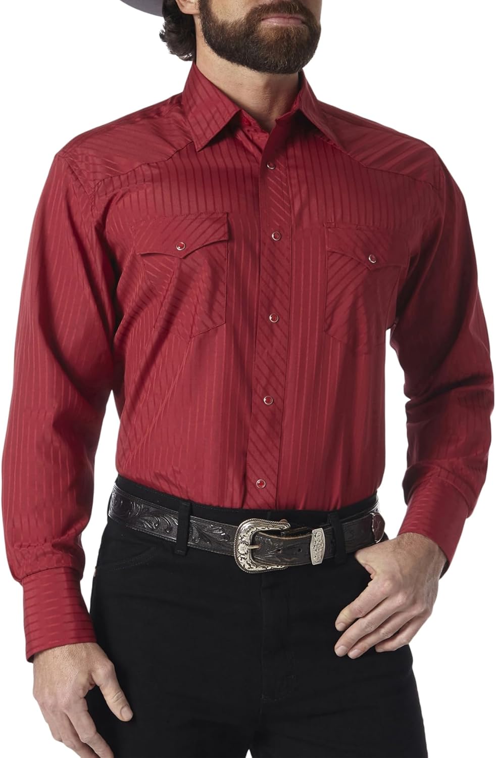 Wrangler Men's Long Sleeve Fashion Western Snap Plaid Shirt Review
