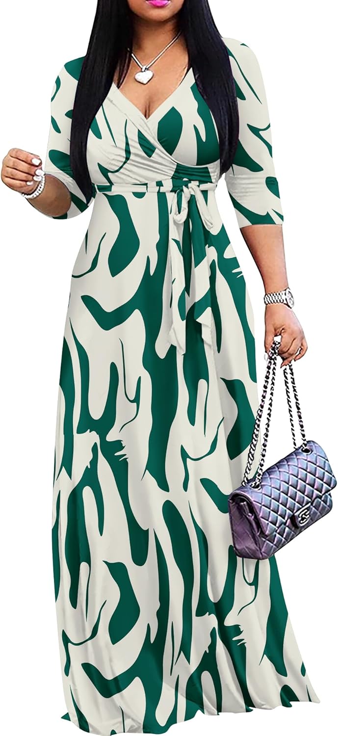 Plus Size Maxi Dress for Women by FANDEE - Summer Elegance