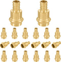 1/2ft Press x 1/2ft PEX Crimp Brass Coupling Adapter Pack of 20