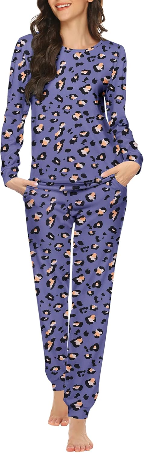 Ekouaer Womens Jogger Pajama Sets for Cozy Nightwear Comfort