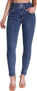 Womens High Waisted Stretchy Skinny Curvy Jeans - Tummy Control Made