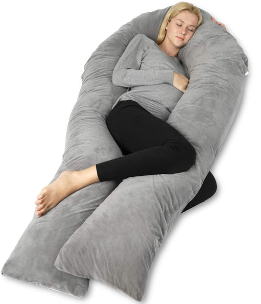 QUEEN ROSE U Shaped Pregnancy Pillow for Full Body Support