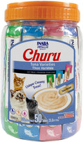 INABA Churu Lickable Cat Treats Tuna Variety - Hydrating Low-Calorie