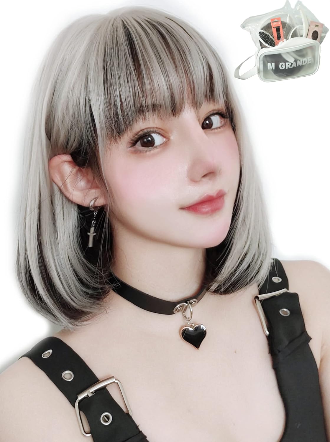 MGRANDE Premium Wig Set for Small Face with Semi-Long Style