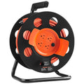 100 FT Retractable Extension Cord Reel with 4 Outlets - Portable Power