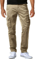 Match Men's Casual Wild Cargo Pants for Outdoor Work Wear