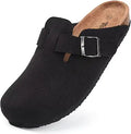 Torotto Women's Boston Clogs Cork Footbed Suede Slippers - Supportive