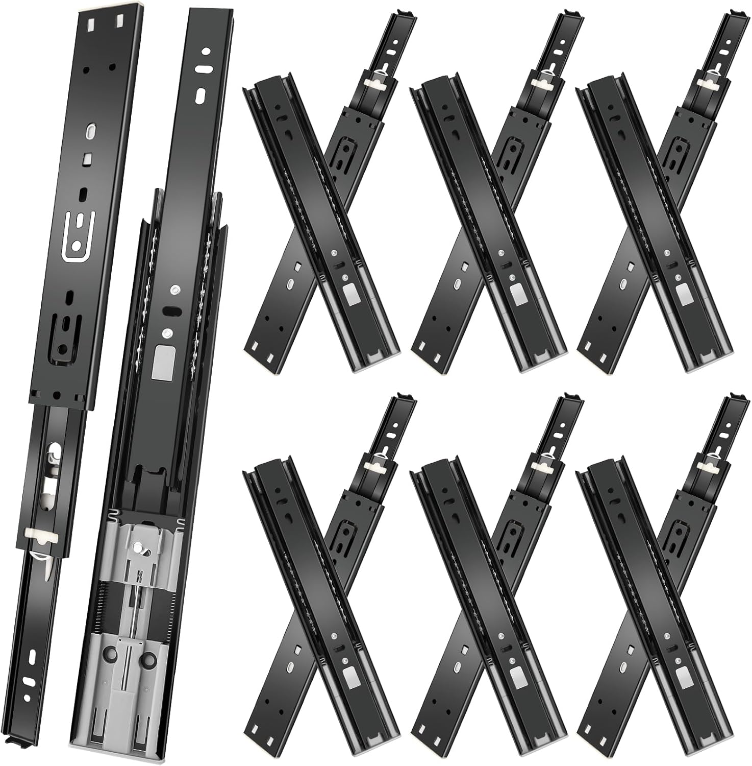 22 Inch Soft Close Drawer Slides for Smooth Cabinet Gliding