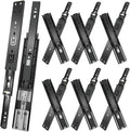 20 inch Drawer Slides 6 Pairs Soft Close Full Extension - Smooth