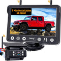 Wireless Backup Camera Magnetic for Truck - 5in HD Solar Monitor