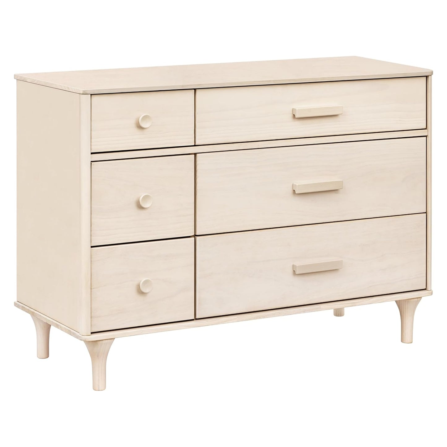 Babyletto Lolly 6-Drawer Double Dresser in Washed Natural Finish