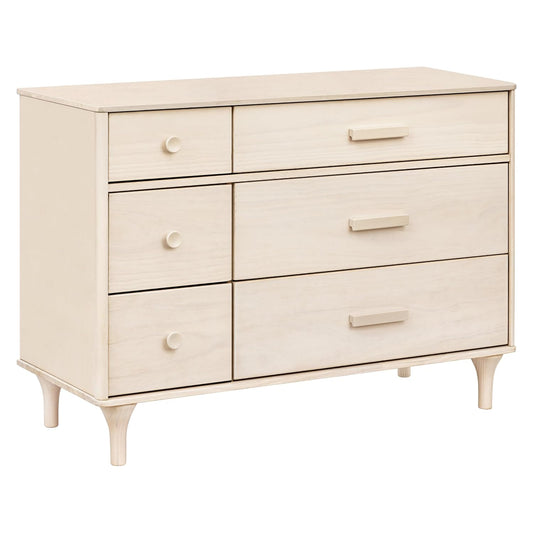 Babyletto Lolly 6-Drawer Double Dresser in Washed Natural Finish