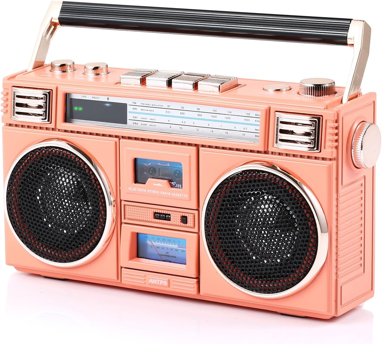 ANTPO Retro Vintage Radio Bluetooth Speakers for Home Decor
