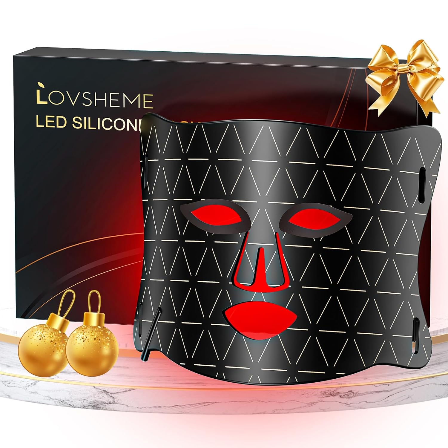 Red Light Therapy Mask for Wrinkles and Acne Treatment