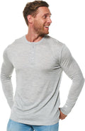 Merino Wool Base Layer Mens - 100% Merino Long Sleeve Thermal Shirt