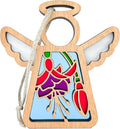 3.5 in Fuchsia Christmas Ornaments Hanging Suncatcher - Loving Memory