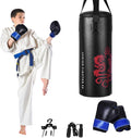 Kids Punching Bag 2 ft Set with Gloves & Rope - Durable Wall Mount