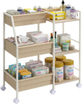 Baby Diaper Caddy Organizer Cart 3-Tier - Large Mobile Nursery Storage