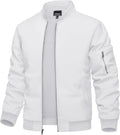 Men's Bomber Jacket Lightweight Windbreaker - Casual Zip Up Coat head