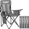 Nazhura Portable Camping Chairs with Cooler Pouch and Cup Holder