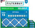 Filterbuy MERV 13 20x20x1 Air Filter 4-Pack - Optimal Defense!