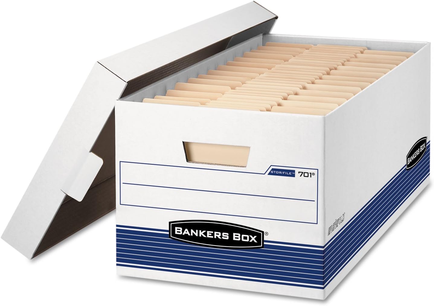 Bankers Box Stor/File Storage Boxes with Lid for Secure Filing