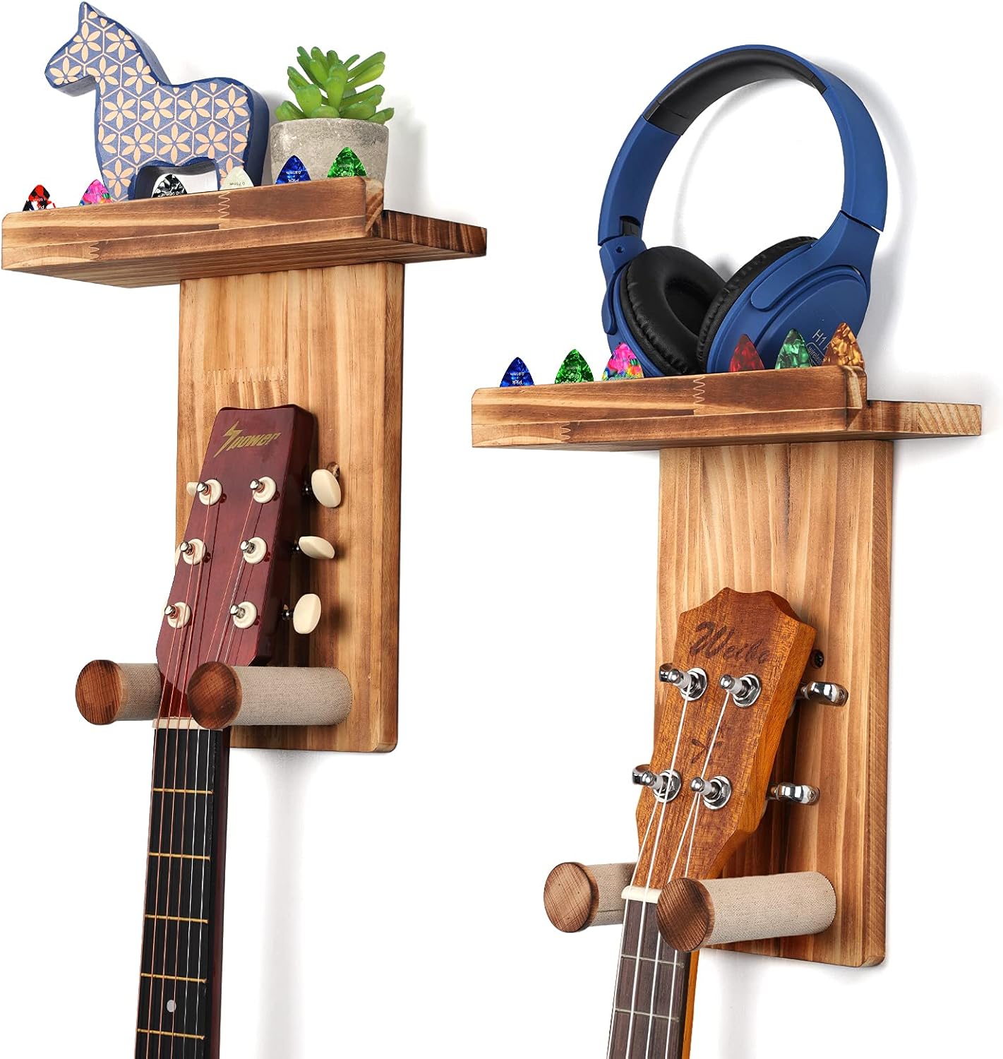 Space-Saving Guitar Wall Hanger Set