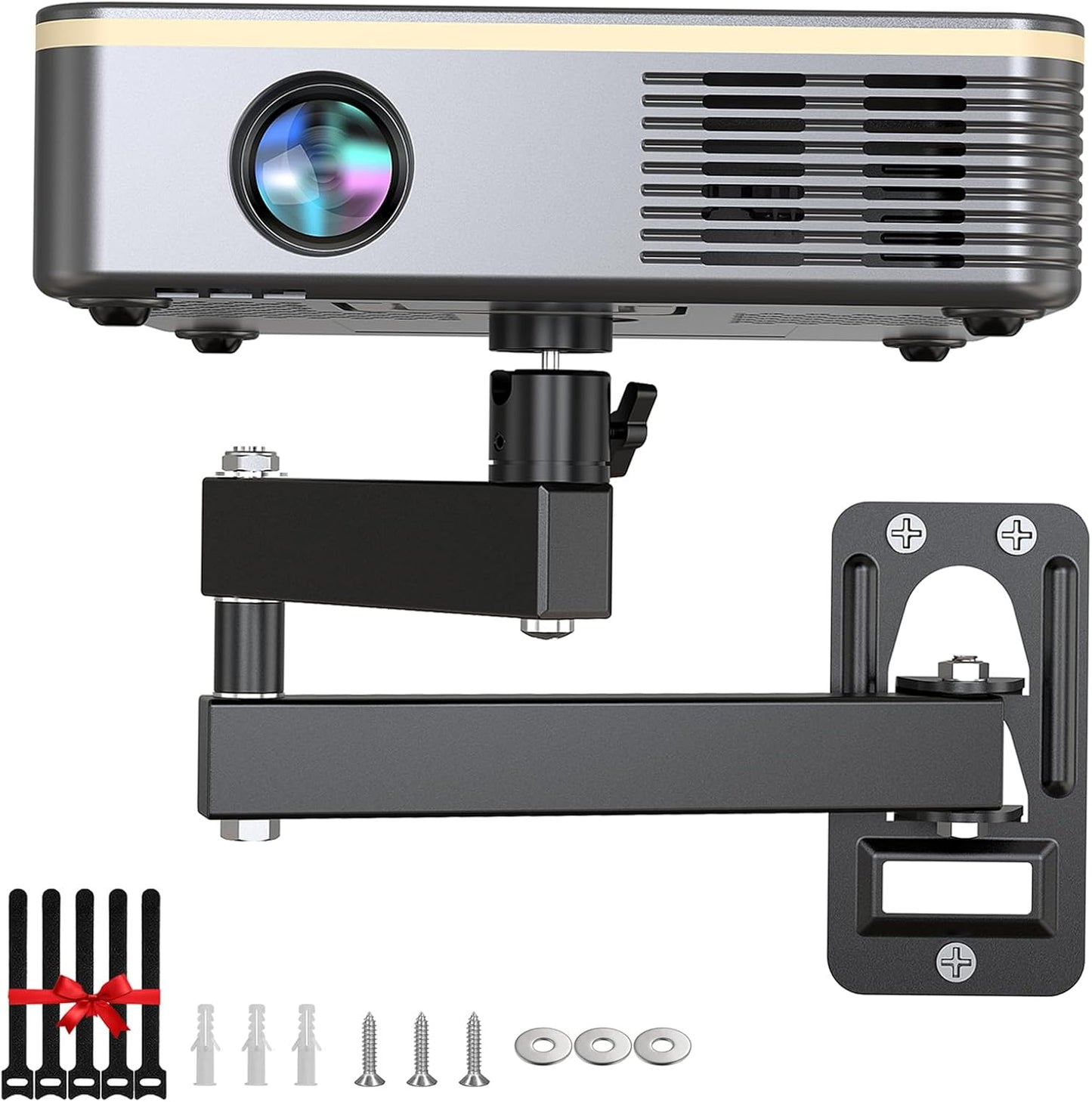 Foldable Universal Projector Mount w/ Adjustable Tilt & Swivel