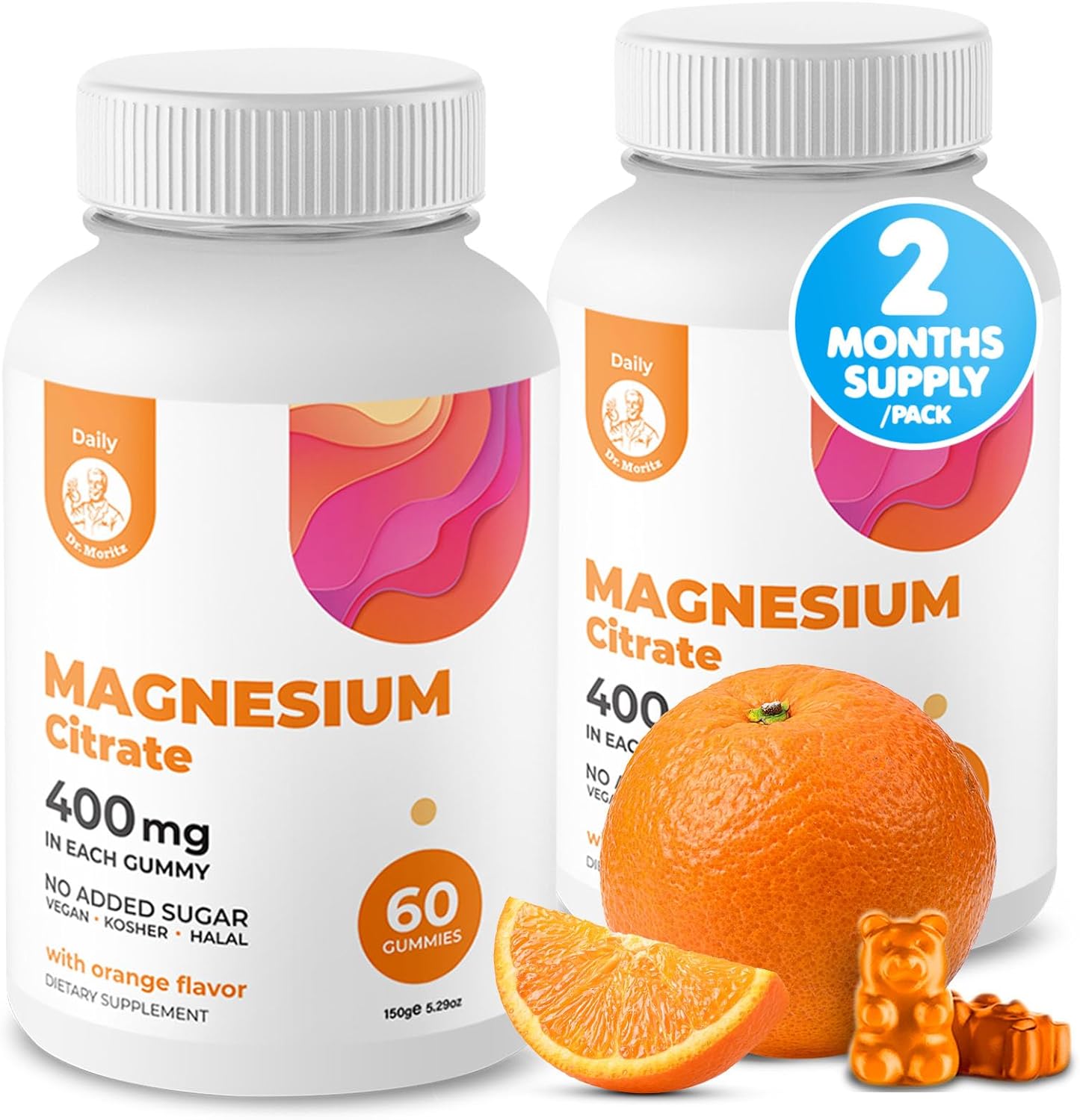 Magnesium Gummies Sugar-Free by DR. MORITZ for Calm Sleep