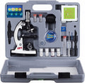 AmScope 120X-1200X Beginner Microscope STEM Kit - Portable Learning