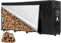 8FT Outdoor Firewood Rack with Cover and Carry Bag - Heavy Duty Stand